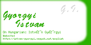 gyorgyi istvan business card